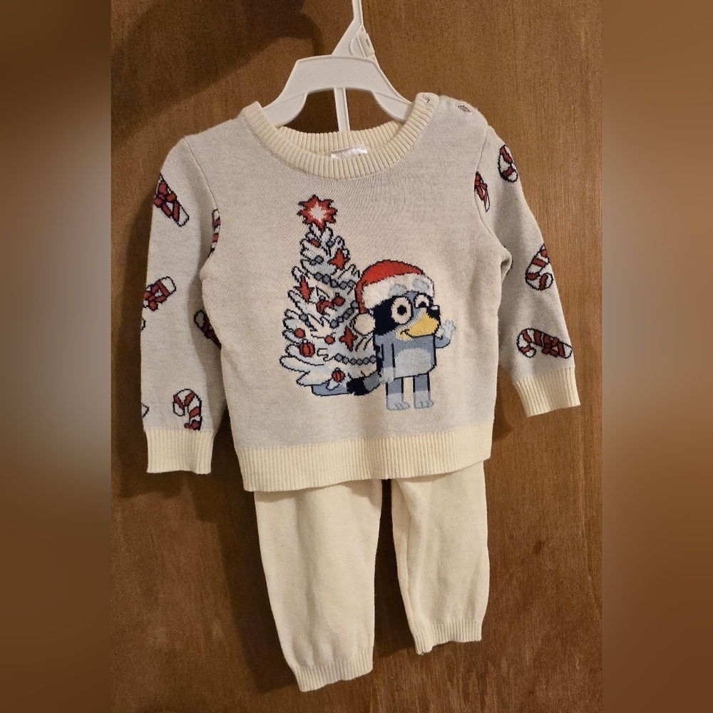 Bluey Kids Christmas Sweater Set